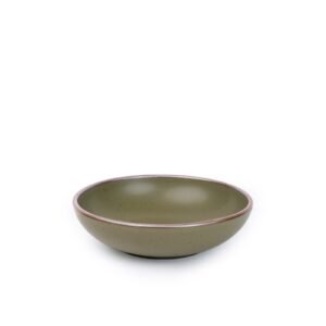 Lunessia daily bowl in Pine Green, glazed stoneware