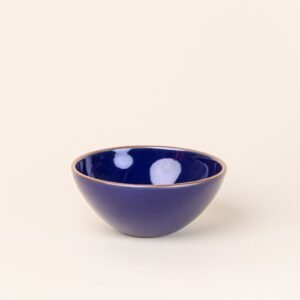Lunessia soup bowl in Midnight Navy, glazed stoneware