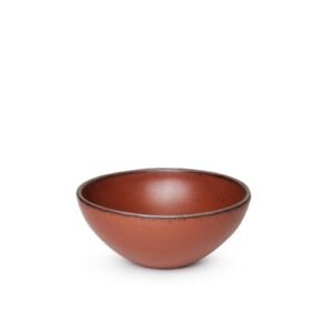 Lunessia soup bowl in Terracotta, glazed stoneware
