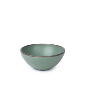 Lunessia soup bowl in Viridian, glazed stoneware